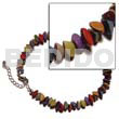 Philippine Anklets Multicolored Buri Seed Nuggets