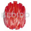 Philippine Bracelets Bangles Painted Bone Elastic Bangle - Red / Ht=55mm