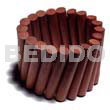 Philippine Bracelets Bangles Elastic Nat. Wood Stick Bangle 10mmx65mm