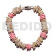 Philippine Bracelets Bangles Melo Chips W/ White Rose Combi
