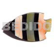 Philippine Brooches Inlaid Fish Black Tab/orange Luhuanus Shell/ Hammershell Brooch