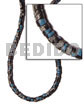 Surfer Jewelry 4-5mm Coco Heishe Black W/ Splashing