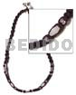 Surfer Jewelry Troca Beads In Black Macrame