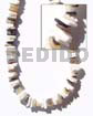 Surfer Jewelry White Rose W/ Hammershell Nat. Sq. Cut