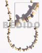 Surfer Jewelry 2-3 Coco Pukalet Nat. Brown / Heishe Bleach W/ Hammer Shell