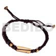 Surfer Jewelry Macrame W/ Wood Tube Burning & 4-5mm Coco Pokalet