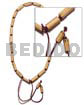Surfer Jewelry Bamboo Macrame W/ Splashing Wood Burning