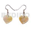 Philippine Dangling Earrings Dangling Mop 30mm Heart Earrings