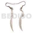 Philippine Dangling Earrings Dangling 10x40mm Hammershell Leaf And Shell Beads Earrings