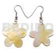 Philippine Dangling Earrings Dangling 30mm Mop Flower Earrings