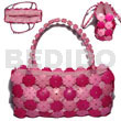 Native Bags Two Toned/pink Coco Flowers W/ Inner Lining