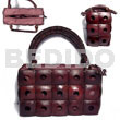 Native Bags Reddish Brown Square Coco W/ Inner Lining