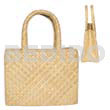 Native Bags Pandan Tote Bag 13inx5inx10in Handle 6in
