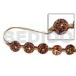 Philippine Belts Round 35mm Cowrie Tiger Shell W/ Buri Pokalet Seeds & Wax Cord