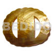 Shell Sarong Buckle Shell Ties Oval Scallop Brownlip Buckle 84mmx69mm