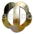 Shell Sarong Buckle Shell Ties Scallop Blacklip Buckle 60mm