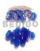 Capiz Shell Chandeliers Mini Hanging Blue Fish Wind Chime/semi Double Top W/ 1 1/2in Angel Fish (cp07),10 1/2