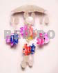 Capiz Shell Chandeliers Umbrella 8 Petals W/ Micromini Fish & 1