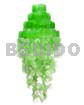 Capiz Shell Chandeliers 4 Layers Monogram Mint Green Capiz Shell Chandelier 15 In. X 43 In.