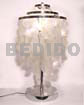 Capiz Shell Chandeliers Dangling Natural Capiz Shell Silver Table Lamp ( Tall )