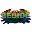 Philippine Refrigerator Magnets Crab Handpainted Wood Refrigerator Magnet 80mmx30mm / Can Be Personalized W/ Text