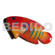 Philippine Refrigerator Magnets Fish Handpainted Wood Refrigerator Magnet 73mmx35mm / Can Be Personalized W/ Text