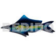 Philippine Refrigerator Magnets Fish Handpainted Wood Refrigerator Magnet 110mmx40mm / Can Be Personalized W/ Text