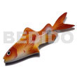 Philippine Refrigerator Magnets Fish Handpainted Wood Refrigerator Magnet 105mmx40mm / Can Be Personalized W/ Text