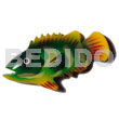 Philippine Refrigerator Magnets Fish Handpainted Wood Refrigerator Magnet 80mmx40mm / Can Be Personalized W/ Text