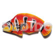 Philippine Refrigerator Magnets Fish Handpainted Wood Refrigerator Magnet 90mmx50mm / Can Be Personalized W/ Text