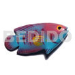 Philippine Refrigerator Magnets Fish Handpainted Wood Refrigerator Magnet 73mmx35mm / Can Be Personalized W/ Text