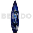 Philippine Refrigerator Magnets Surfboard Handpainted Wood Refrigerator Magnet N 100mmx25mm / Can Be Personalized W/ Text