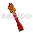 Philippine Refrigerator Magnets Fish On Spoon Handpainted Wood Refrigerator Magnet 135mmx28mm / Can Be Personalized W/ Text