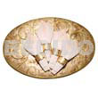 Capiz Gifts Decorative Oval Placemat 12x18