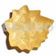 Capiz Gifts Decorative Yellow Capiz Leaf Cocktail Plate