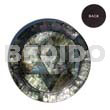 Capiz Gifts Decorative Stainless Metal Coaster W/ Inlaid 