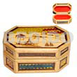 Philippine Wooden Box Bamboo W/ Pandan Jewelry Box / Small L=97mm X W=63mm X H=43mm