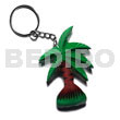 Philippine Keychain Coco Tree Handpainted Wood Keychain 80mmx52mm / Can Be Personalized W/ Text