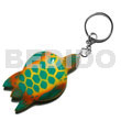 Philippine Keychain Sea Turtle Handpainted Wood Keychain 85mmx50mm / Can Be Personalized W/ Text