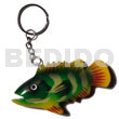 Philippine Keychain Fish Handpainted Wood Keychain 80mmx40mm / Can Be Personalized W/ Text