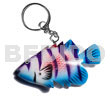 Philippine Keychain Fish Handpainted Wood Keychain 80mmx45mm / Can Be Personalized W/ Text