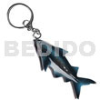 Philippine Keychain Shark Handpainted Wood Keychain 95mmx40mm / Can Be Personalized W/ Text