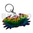 Philippine Keychain Crab Handpainted Wood Keychain 80mmx30mm / Can Be Personalized W/ Text