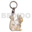 Philippine Keychain 40mm Carved Mop Shell Keychain/squirrel