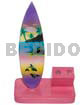 Miniature Surfer Boards 6inx3.5inx2.8in Handpainted Wood Surfboard Double Penholder / Medium