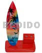 Miniature Surfer Boards 6inx3.5inx2.8in Handpainted Wood Surfboard Double Penholder / Medium