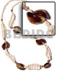Leis Kaput Shell W/ Nassa White Length =40 In.