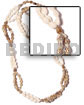 Leis Bomba-white And Tiger Nassa Length =35 In.