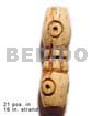 Bone Beads Horn Beads Natural Bone Tube W/ Groove 19mmx8mm / 21 Pcs. In 16in. Strand