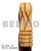 Bone Beads Horn Beads Natural Bone Tube W/ Groove 19mmx8mm / 21 Pcs. In 16in. Strand